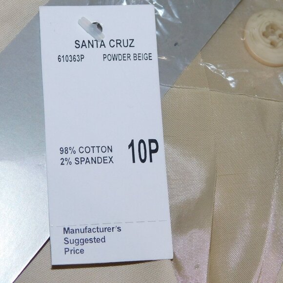 Grace Dane Lewis Workshop Santa Cruz Petite Button Up Top Jacket Size 10P NWT - Picture 7 of 7